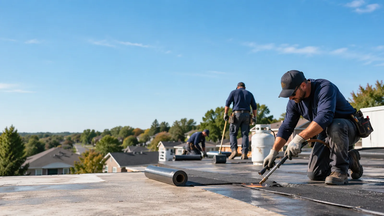 Flat Roof Leak Repair providers in Foosland, IL